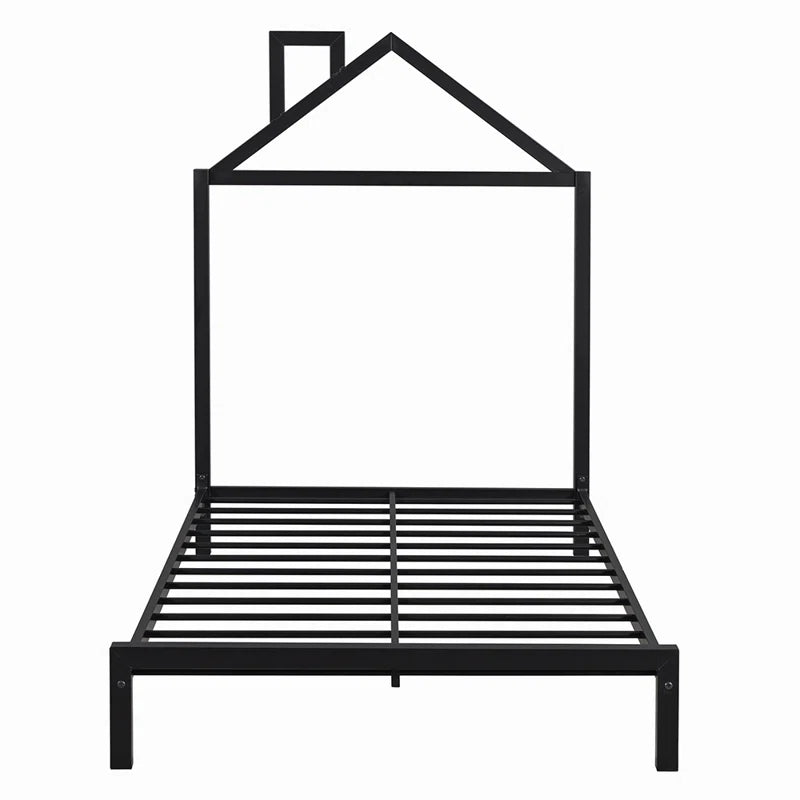 Furnishiaa Metal Platform Single Bed - Furnishiaa -  -